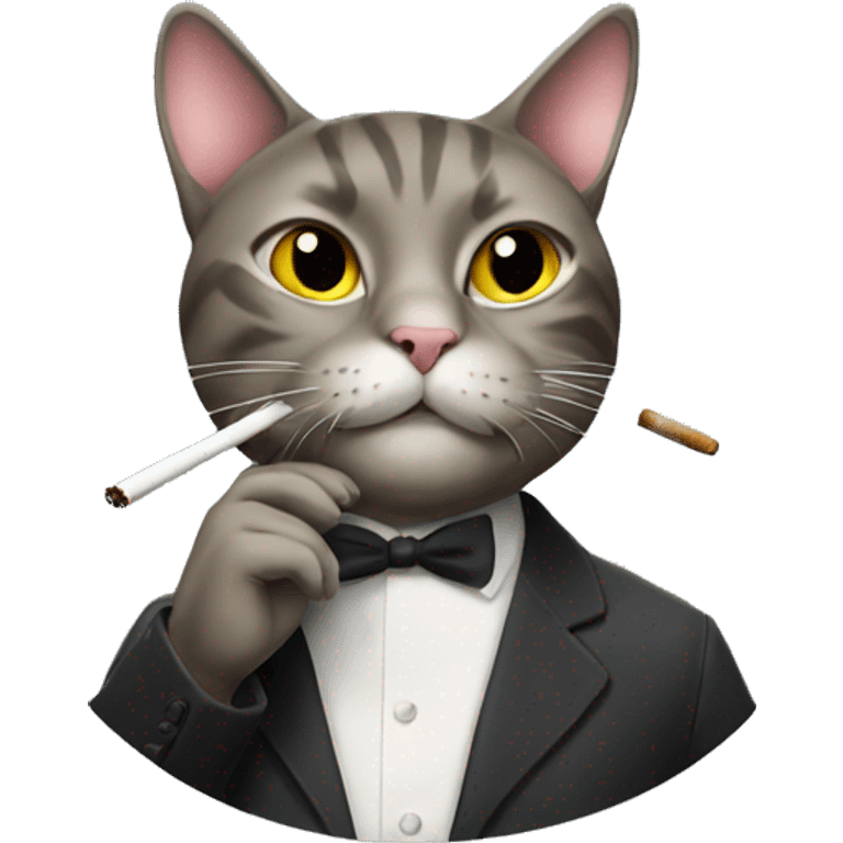 Cat smoking  emoji