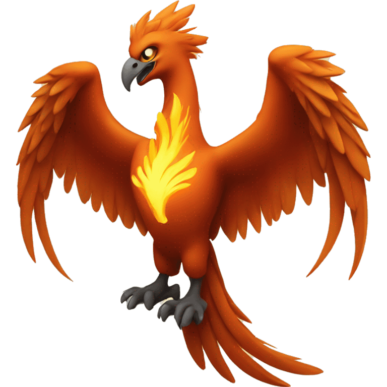 a phoenix with a scroll in its claws emoji