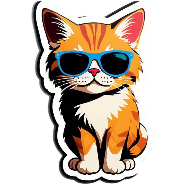 Cat with sunglasses emoji