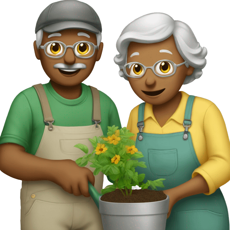 grandparents are gardeners emoji