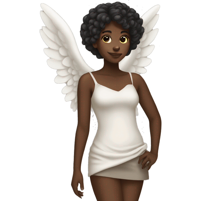 Angel black girl emoji