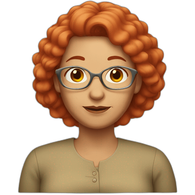 grandmother with long red hair emoji