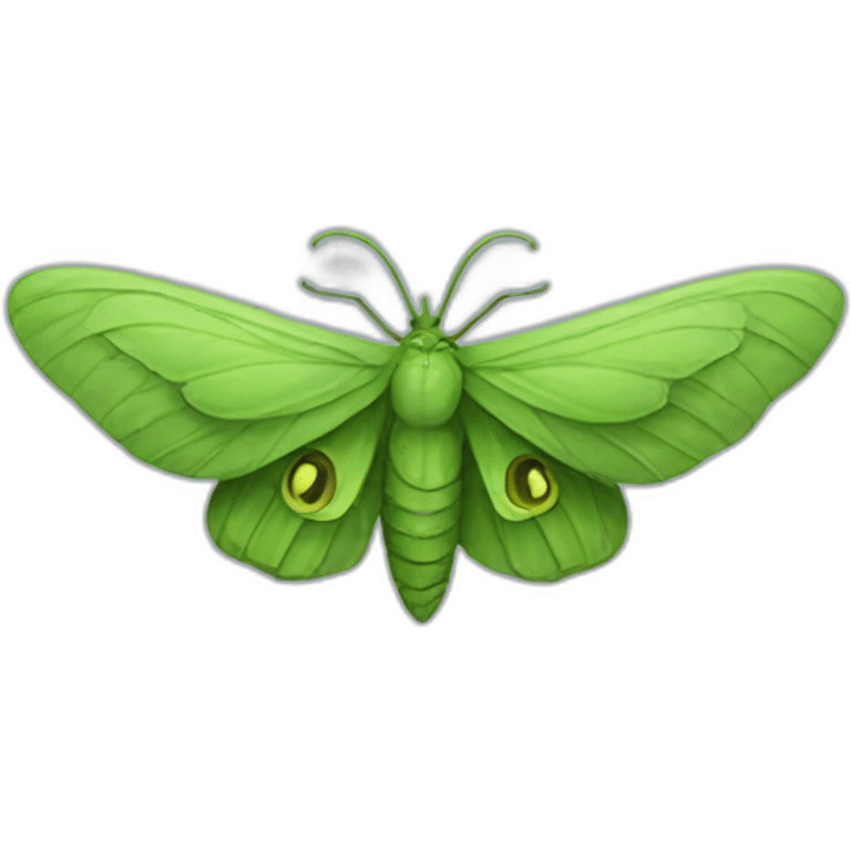 green moth emoji