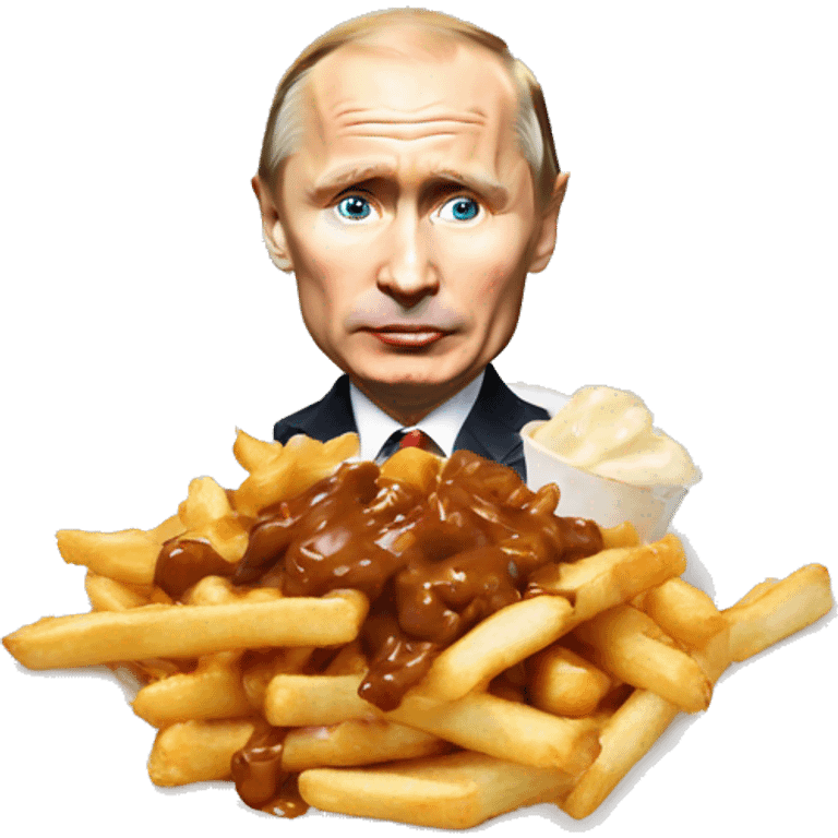 Putin eat a poutine emoji