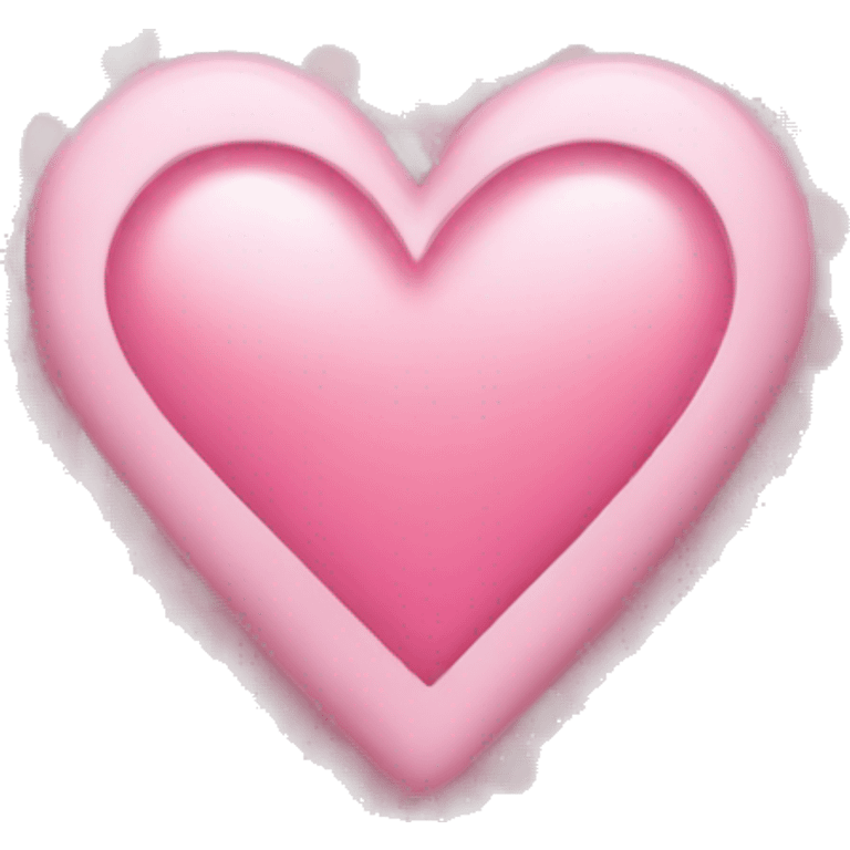 heart white and pink emoji