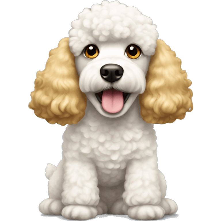 golden-white poodle  emoji