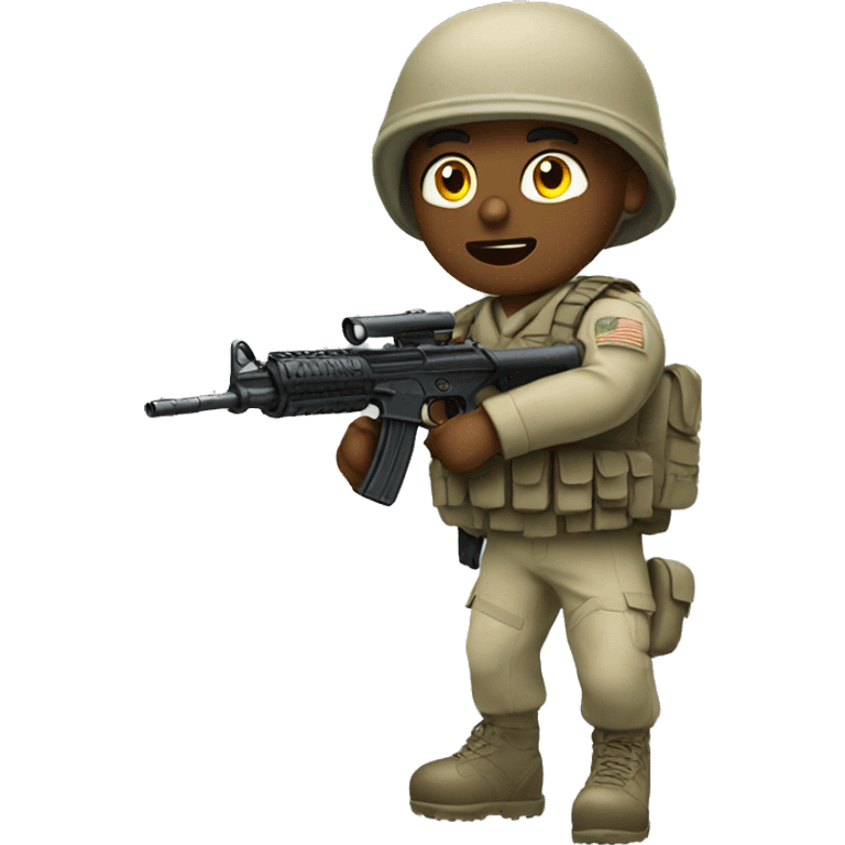 soldier in action emoji