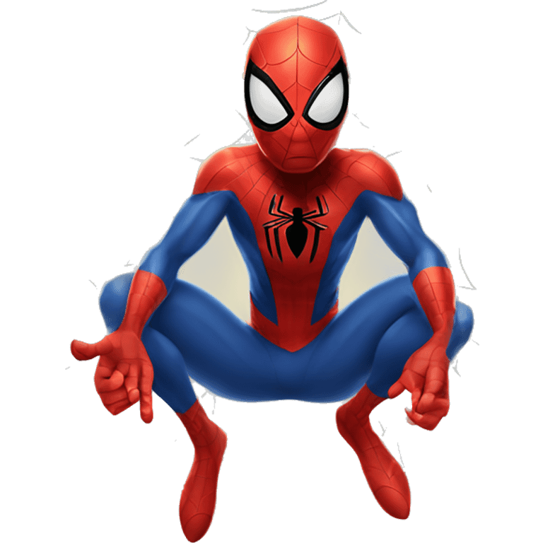 Spider man in web emoji