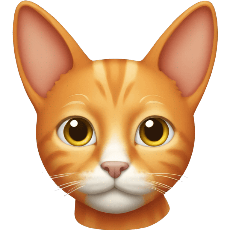 Orange cat with long ears emoji