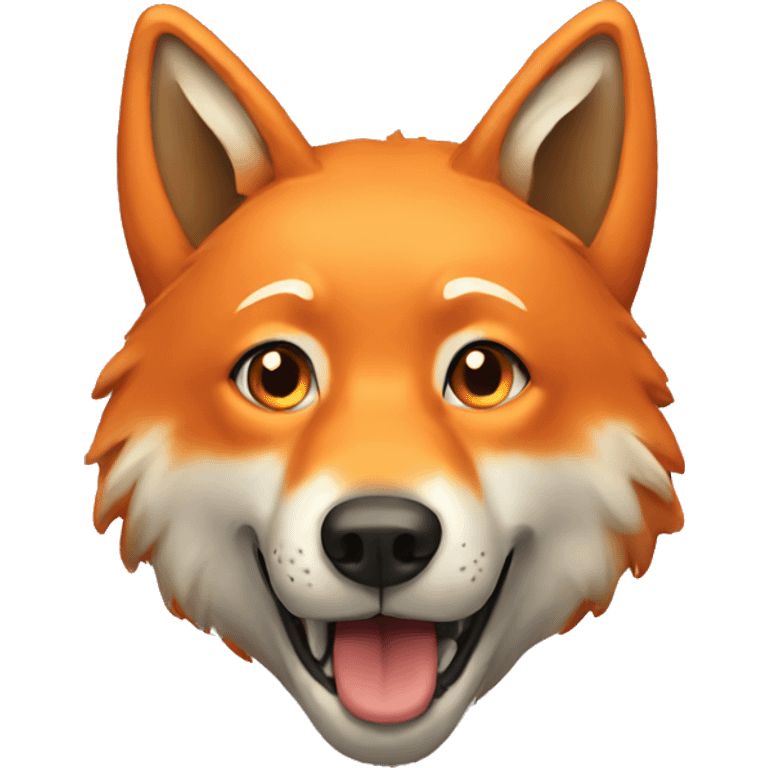 Orange wolf emoji