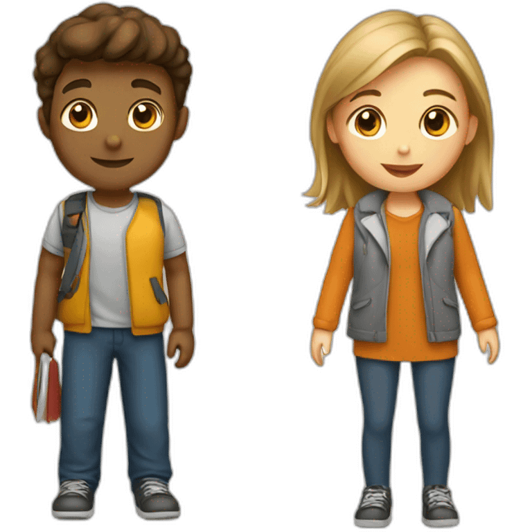 STUDENT, BOY AND GIRL emoji