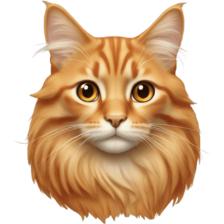 long hair Beige orange tabby emoji