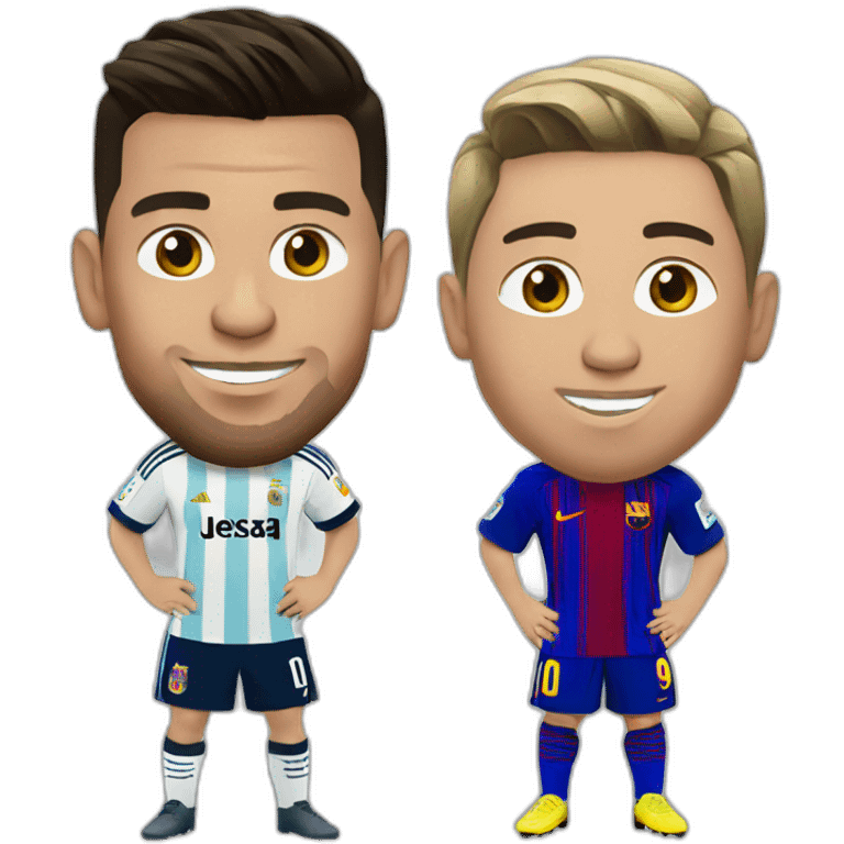 Ronaldo avec messi emoji