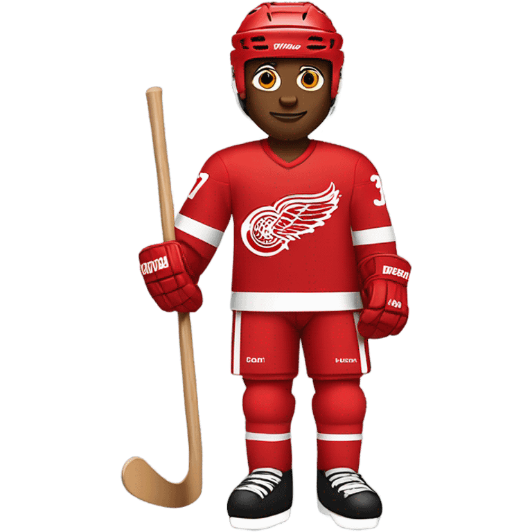 detroit red wings hockey player, full body emoji