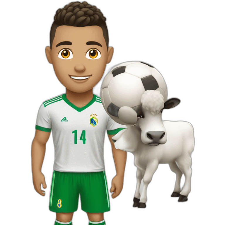 Ronaldo avec une chevre emoji