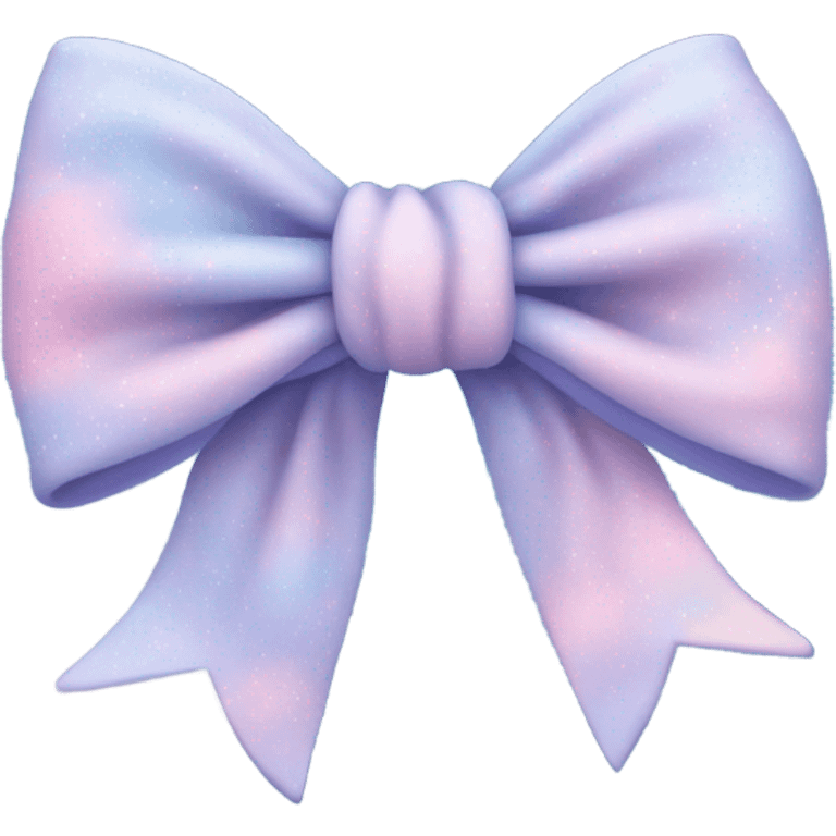 pastel blue galaxy bow  emoji