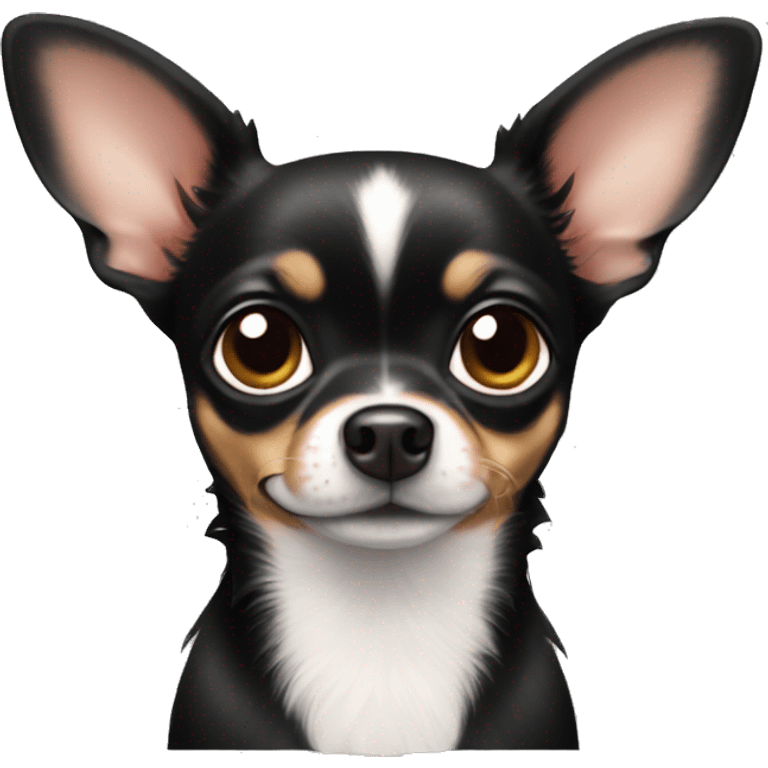 cute black chihuahua  emoji