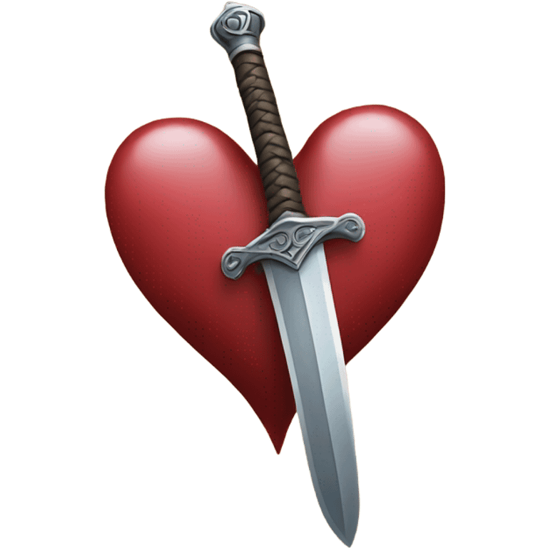 Sword through a heart emoji