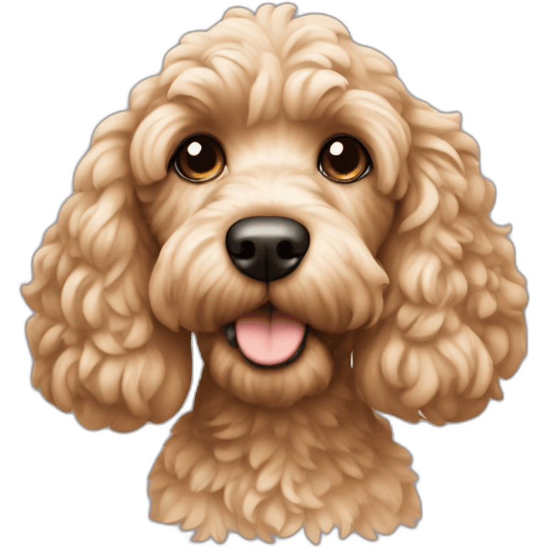 Beige Cockapoo emoji