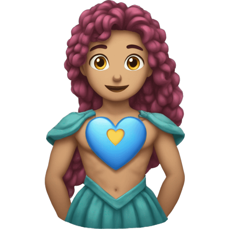 Corazón celeste emoji