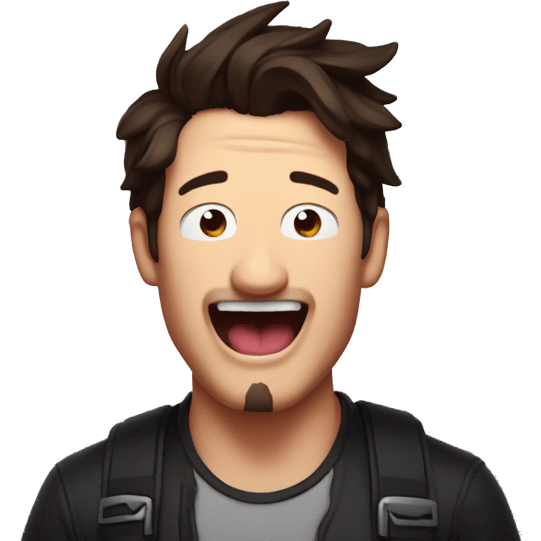 Markiplier with his tongue out emoji