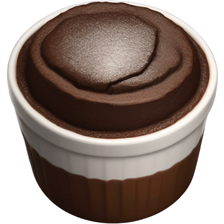 Chocolate souffle emoji