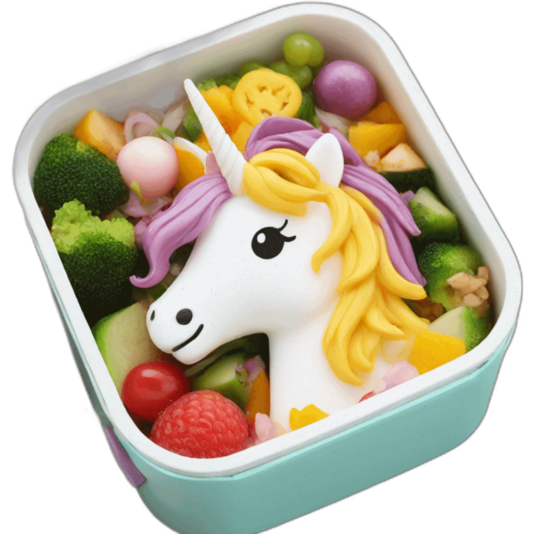 unicorn bento box emoji