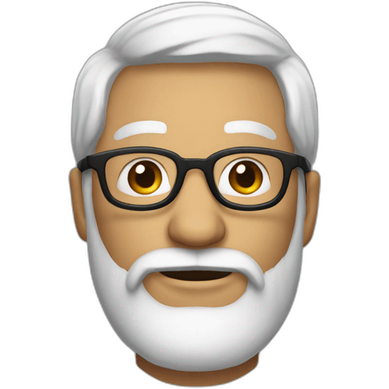 23 old far and bold guy with glasses and black beard emoji