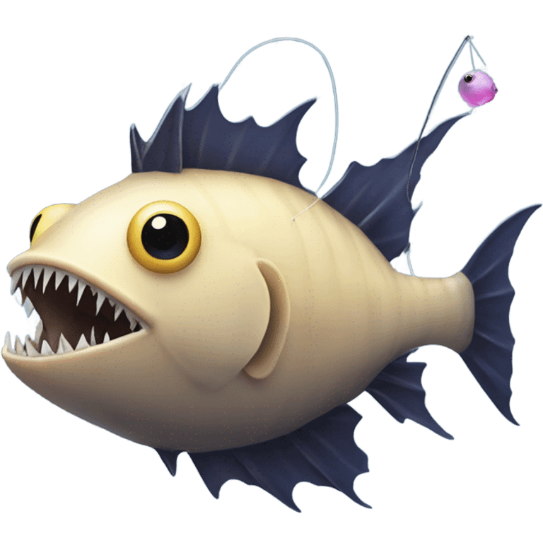 deep sea anglerfish with lure emoji