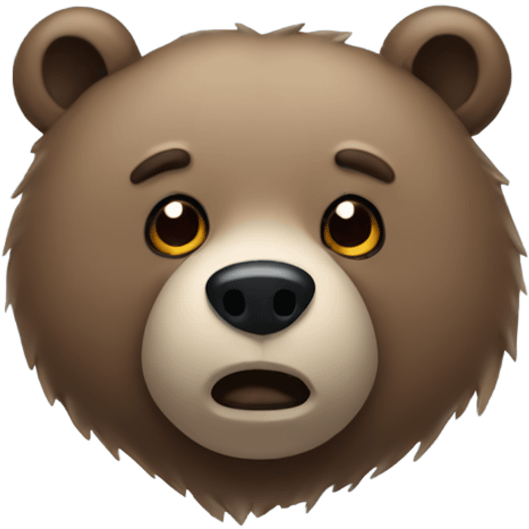 Cold bear emoji