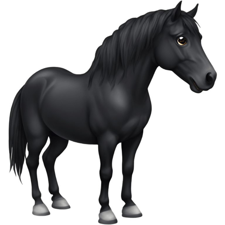 Black horse emoji