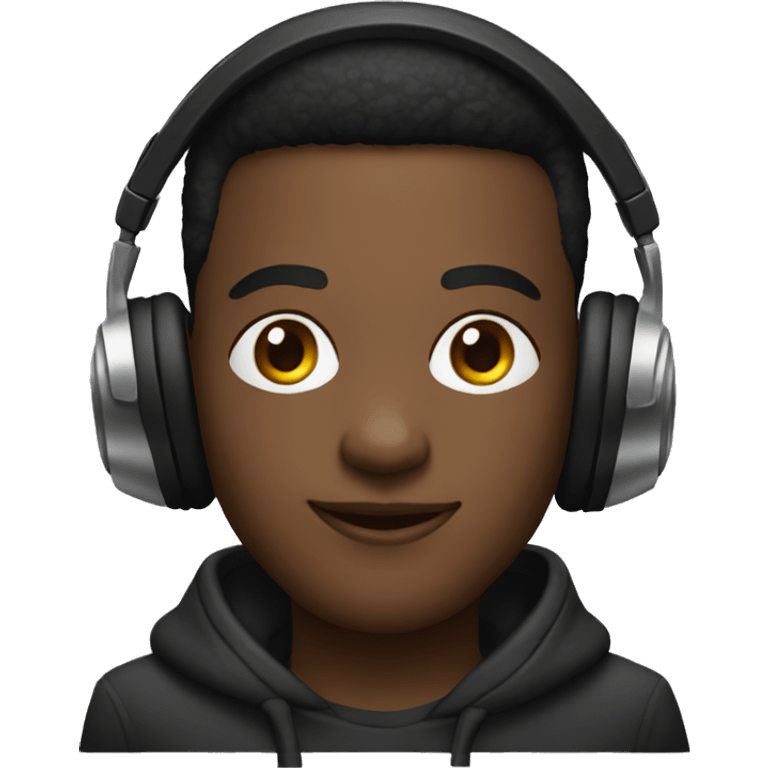 dj male black  emoji