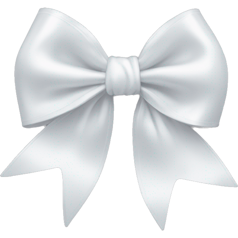 White satin bow￼ emoji