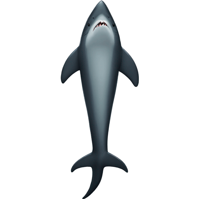 Replace someone's legs with a shark tail emoji