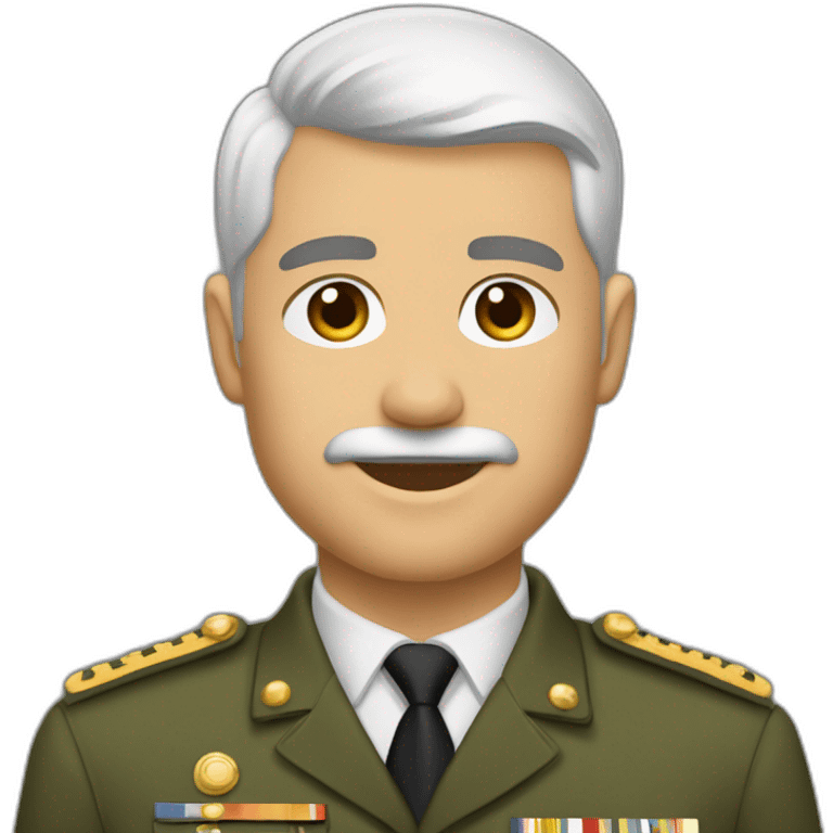 mec-aux-cheveux militaire -bruns-courts-barbes courte emoji