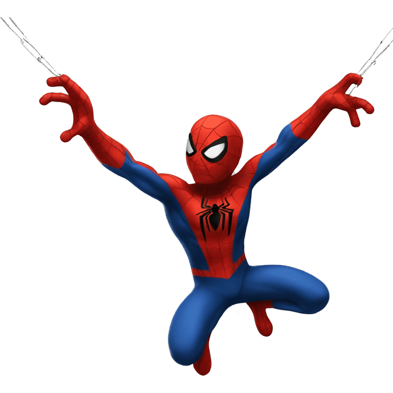 Spiderman swinging emoji