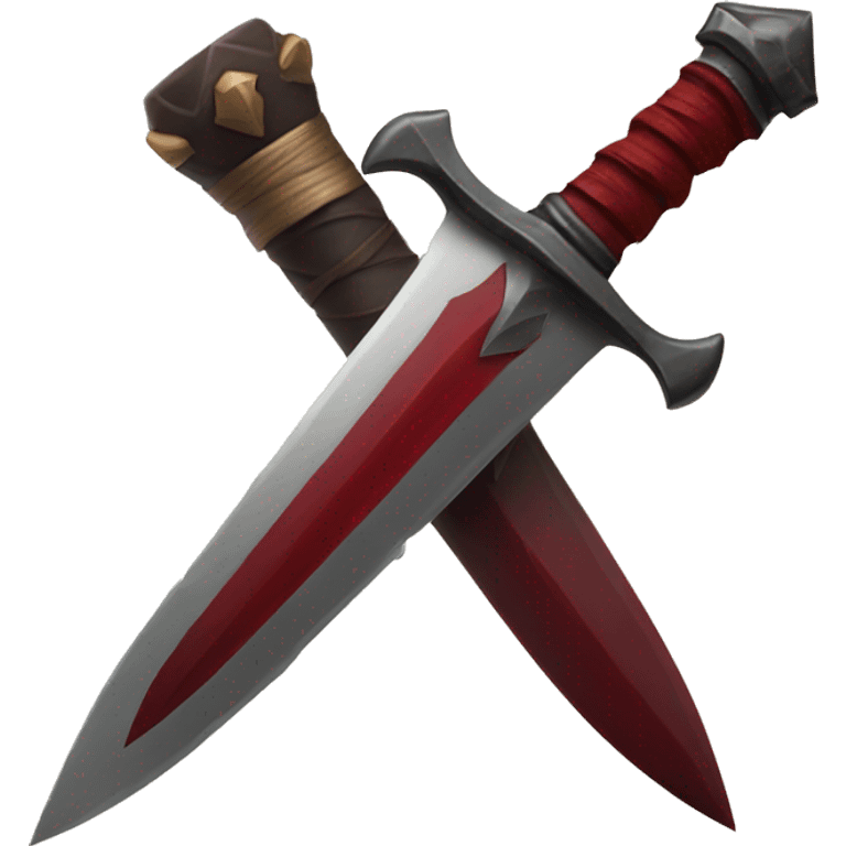 Dark red dagger emoji