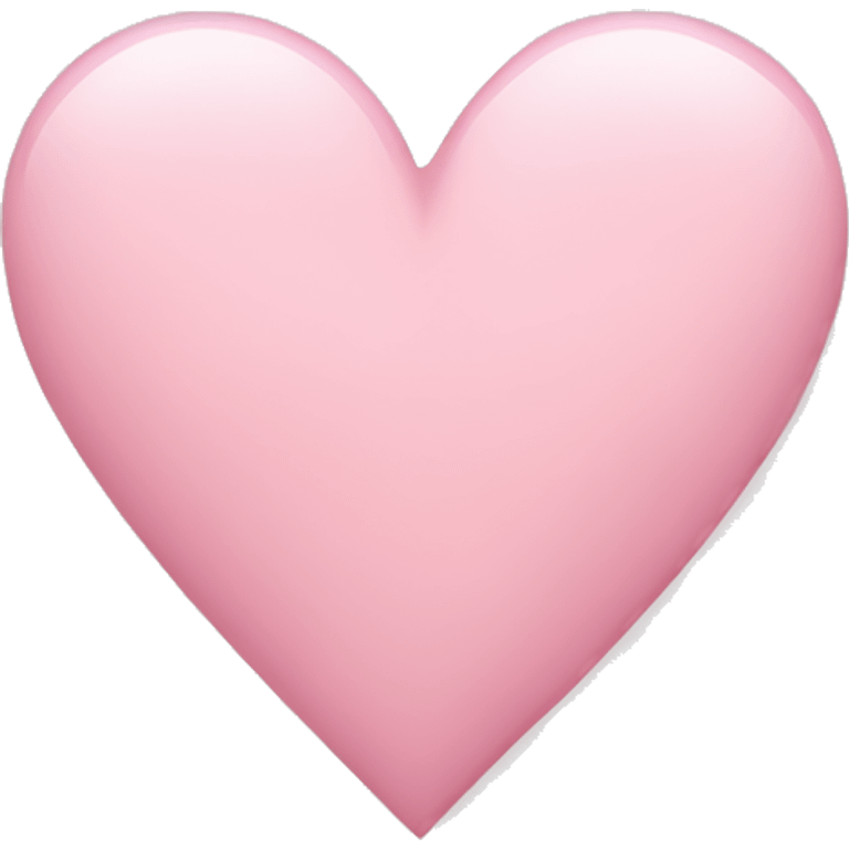 Light pink heart emoji