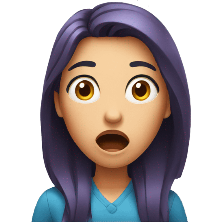 shocked woman emoji