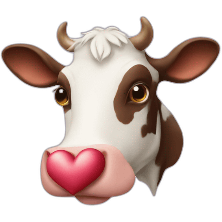 cow shape heart emoji