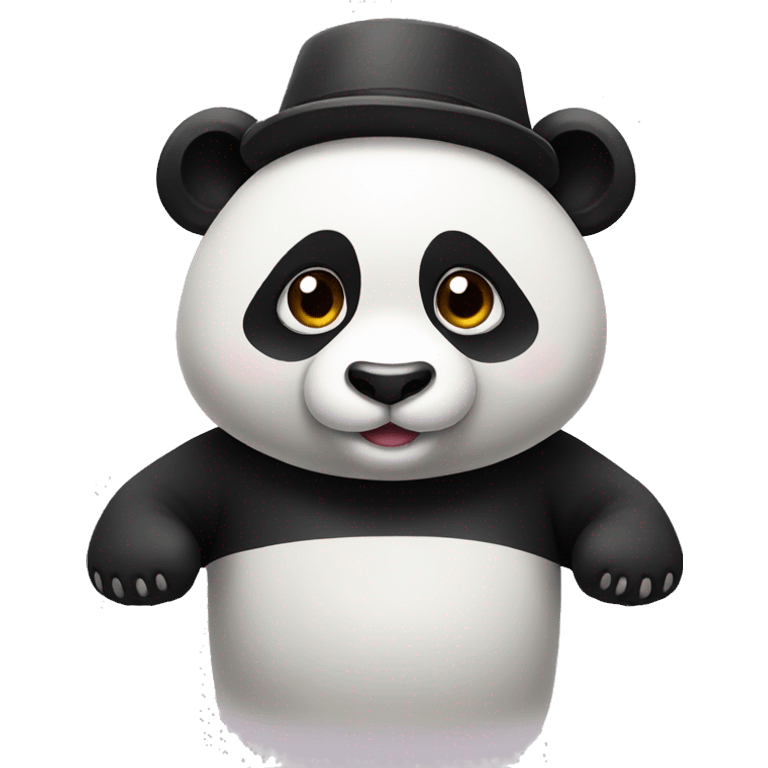 Panda wearing a hat emoji