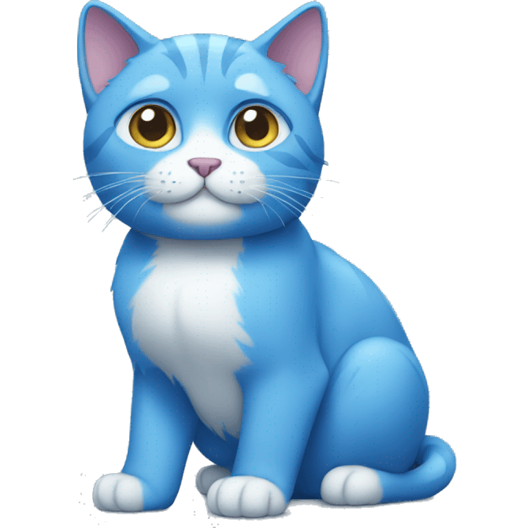 blue cat emoji