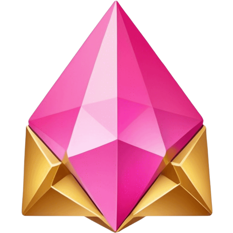 gold pink point  emoji