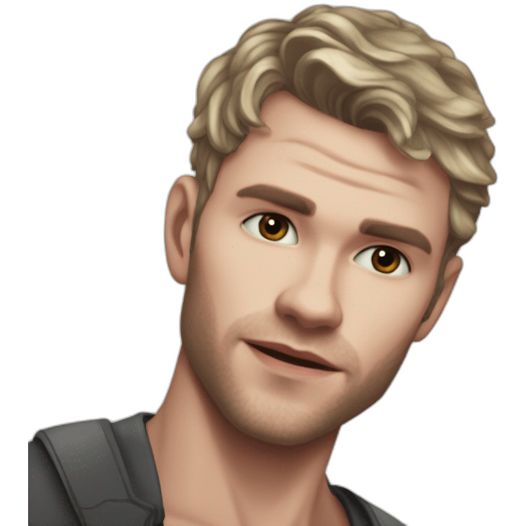 Klaus mikaelson short haircut realistic detailed emoji