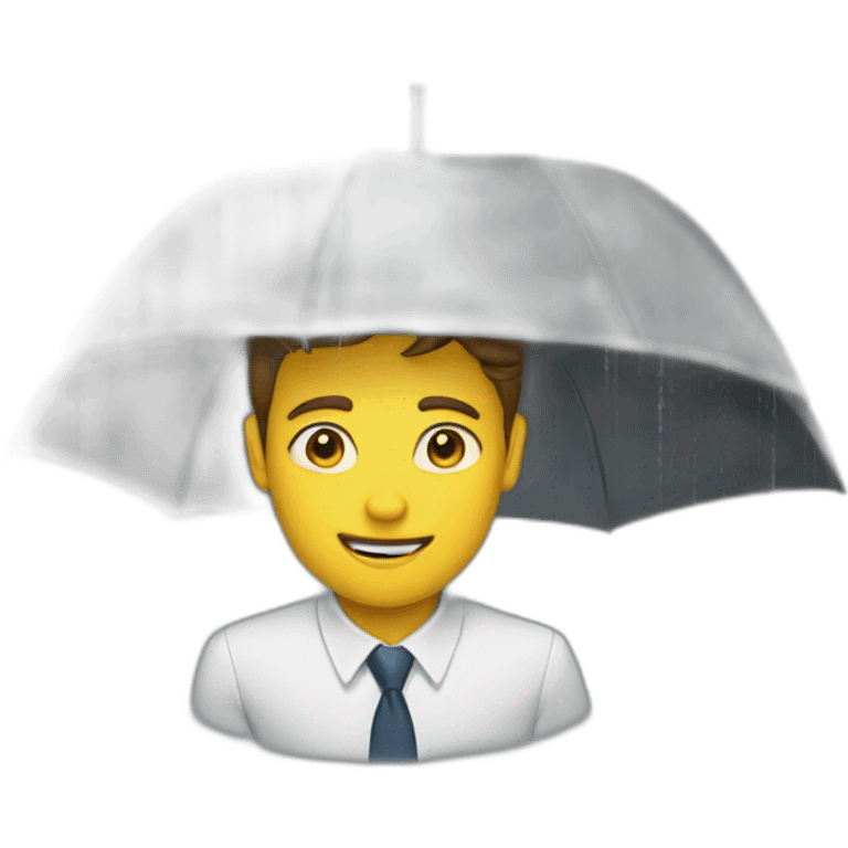 Rainy office day emoji