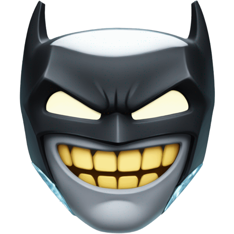 batman with shining iced out grills emoji