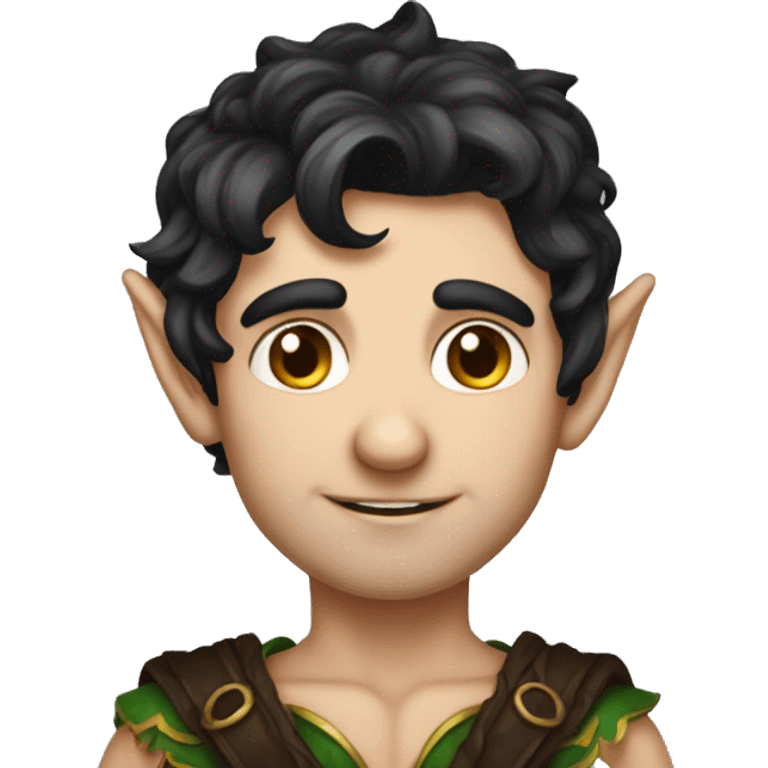 dark hair male elf fantasy emoji