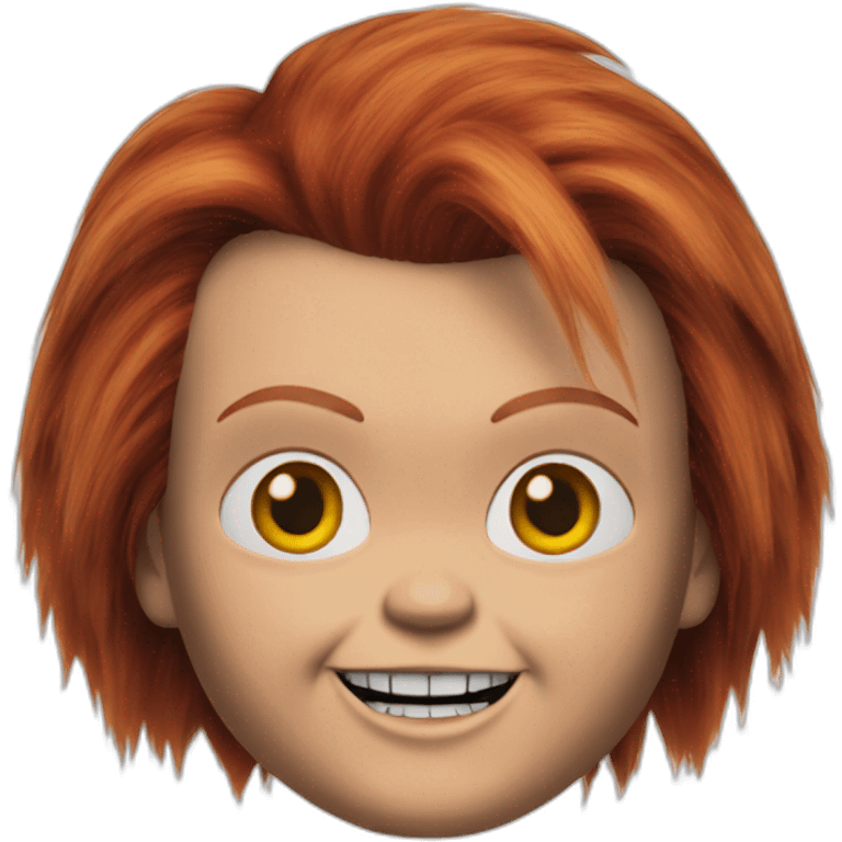 Chucky face from childs play emoji