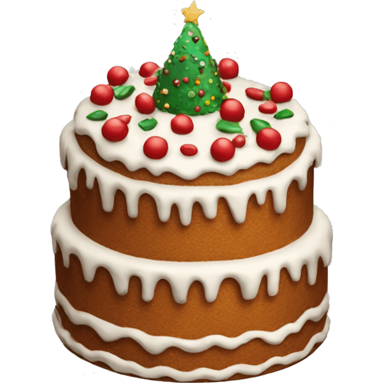 Big Christmas cake  emoji