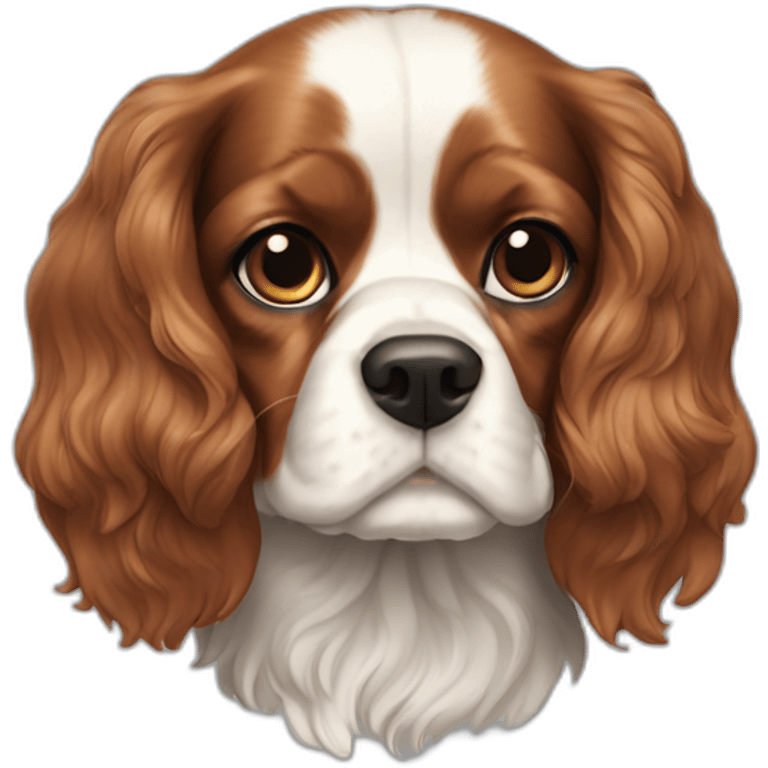 Cavalier spaniel blenheim emoji